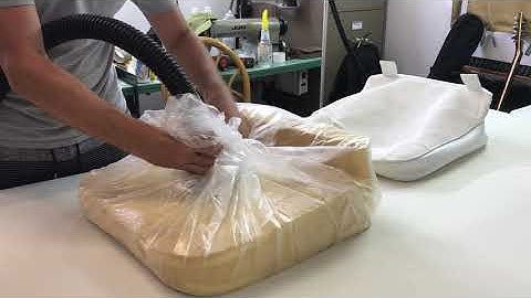 Silk Film Cushion Wrap // Install Foam Cushion Demonstration // Upholstery Part II