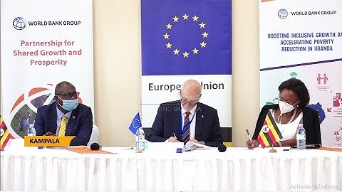 European Union and World Bank sign 32 billion Uganda shillings to Aid in Land tenure security.