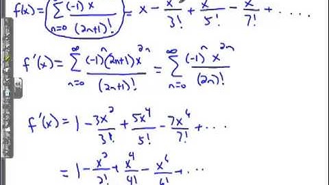 Calculus Operations on Power Series BC Calc 2-21