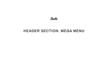 2.2 Header section: Mega menu @ Shella theme