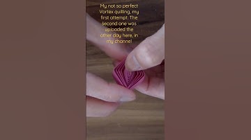 My first attempt on Vortex quilling #filigree #paperflower #basteln #shortsvideo #shorts #vortex