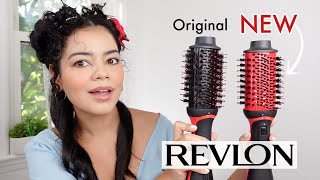 NEW Revlon One Step Plus 3X Ceramic Brush VS OLD Revlon Plus 😱 Review On Curly Hair