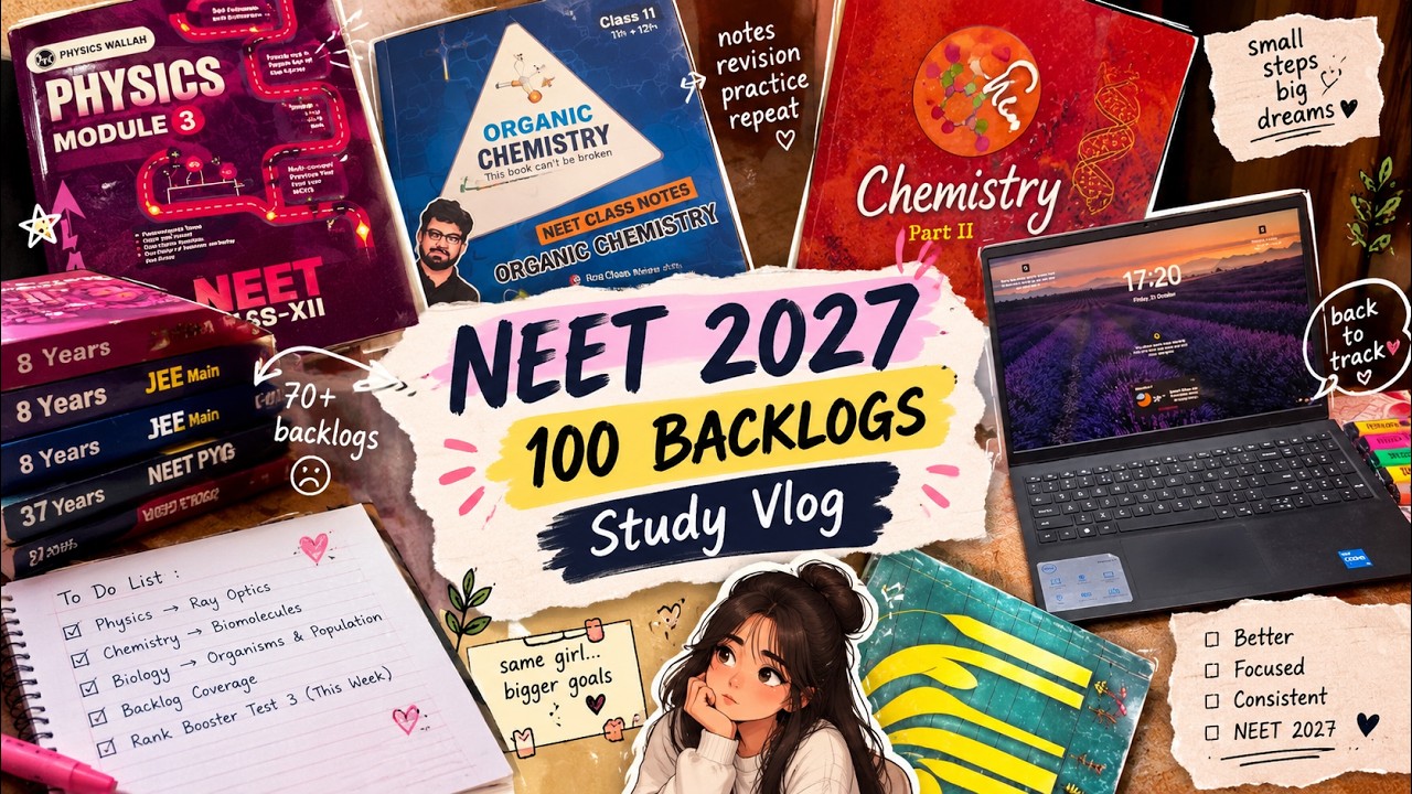 COVERING 100 BACKLOG BEFORE NOVEMBER | NEET 2027 | 12TH GRADER+ BOARDS ...