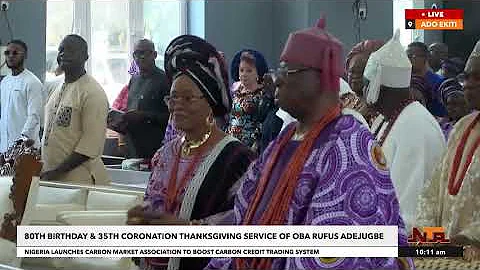 LIVE; 80th Birthday And 35th Coronation Thanksgiving Service