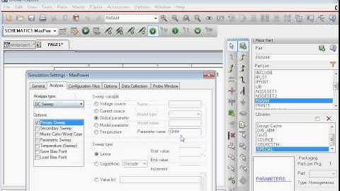 Parametric DC Sweep in Orcad Pspice