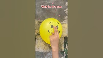 Will a balloon explode if it rolls down from height #asmr #balloon #colors #diy #reels #shorts