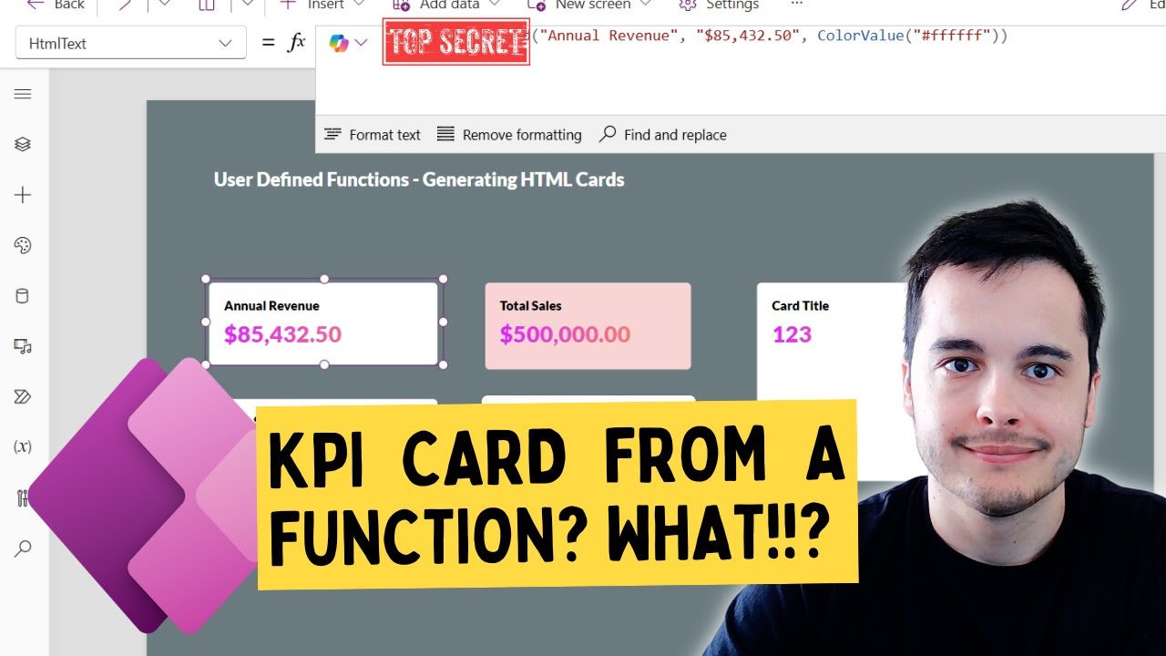 Enhance Your Power Apps Design with Custom HTML KPI Cards! But wait ...