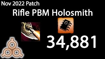 GW2 | Rifle PBM Holosmith Benchmark | Standard Golem | 29 Nov Patch