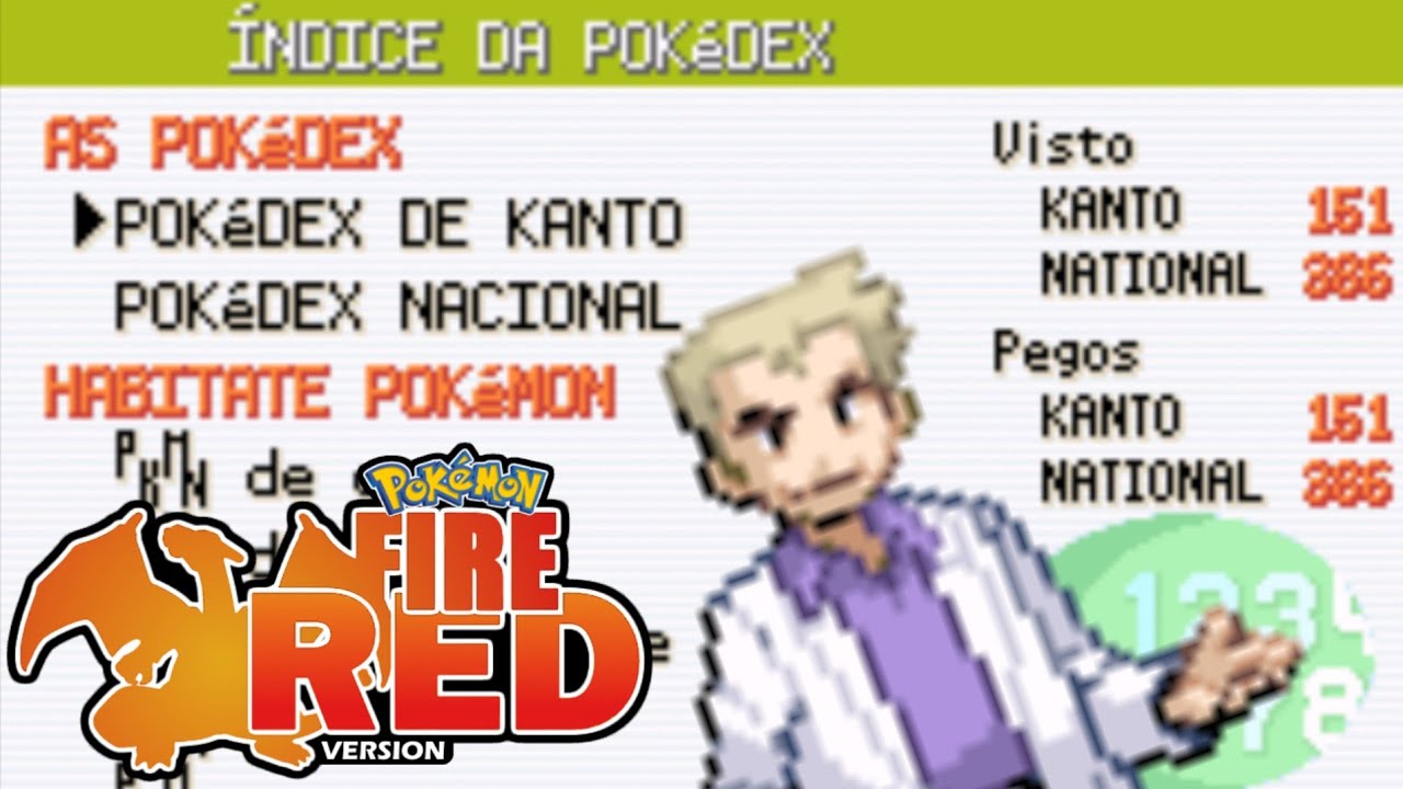 Pokémon Fire Red - PEGANDO TODOS OS 151 POKÉMONS DA VERSÃO FIRE RED 
