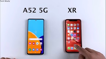 SAMSUNG A52 5G vs iPhone XR Speed Test & Ram Management