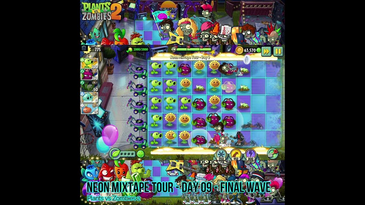 Plants vs Zombies 2 Thyme Warp UNLOCKED Neon Mixtape Tour Day 09