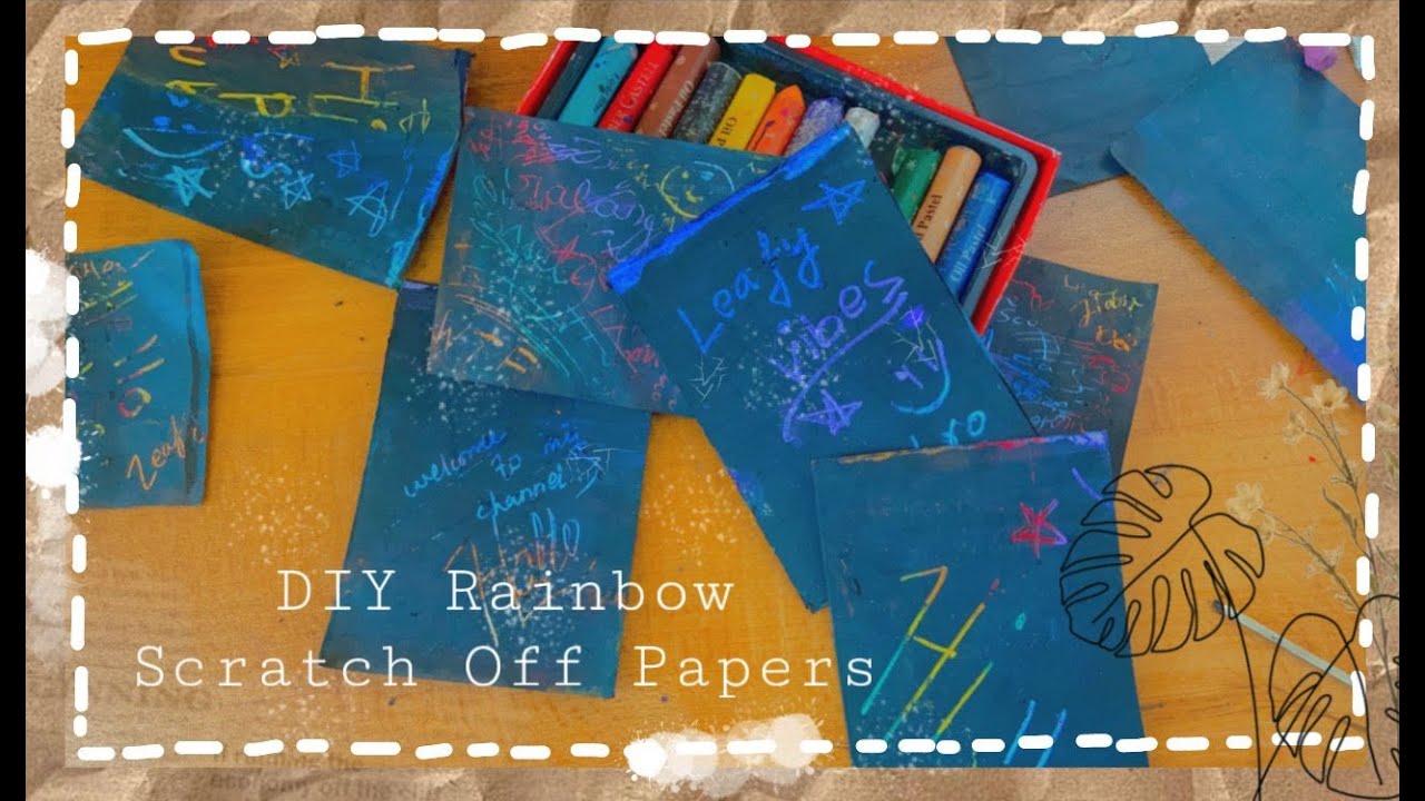 Get crafty with DIY Rainbow Scratch Off Papers-Step-by-Step Tutorial 