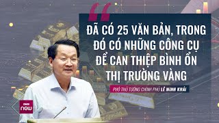 Phó Thủ tướng Lê Minh Khái nói về các giải pháp can thiệp để bình ổn thị trường vàng | VTC Now