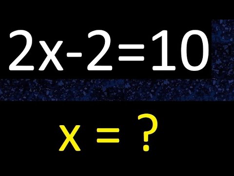 2x-2=10 . Ecuaciones