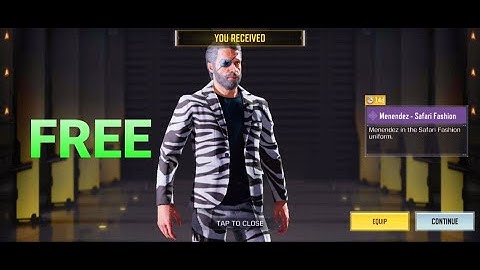 Free Menendez - Safari FASHION, Play Call Of duty Mobile #codm #callofdutymobile #mrmcb
