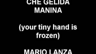 Che Gelida Manina (Your Tiny Hand Is Frozen) - Mario Lanza