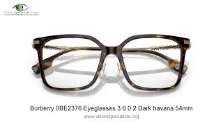 Burberry 0BE2376 Eyeglasses 3 0 0 2 Dark havana 54mm