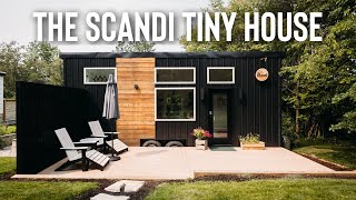 The Scandi Tiny House Tour! | Custom Backyard Airbnb Tiny Home on Wheels!