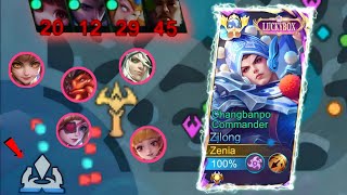 ZILONG INSANE EPIC COMEBACK! DOMINATES 1v5 SOLO RANK!!!