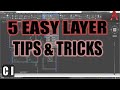 5 Easy LAYER Tips & Tricks in AUTOCAD - Draw Faster and Easier  | 2 Minute Tuesday