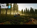 Piling up cut down trees | Holmakra | Farming Simulator 22 | Timelapse #2