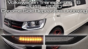 VW TRANSPORTER T6 DYNAMIC SEQUENTIAL LED SIDE REPEATERS INDICATORS UPGRADE CRYSTAL CLEAR