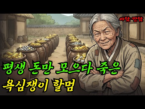 돈한푼 쓰지않고 모으기만 하다 죽은 할멈의 눈물|야담|만담|전설|옛날이야기|사연