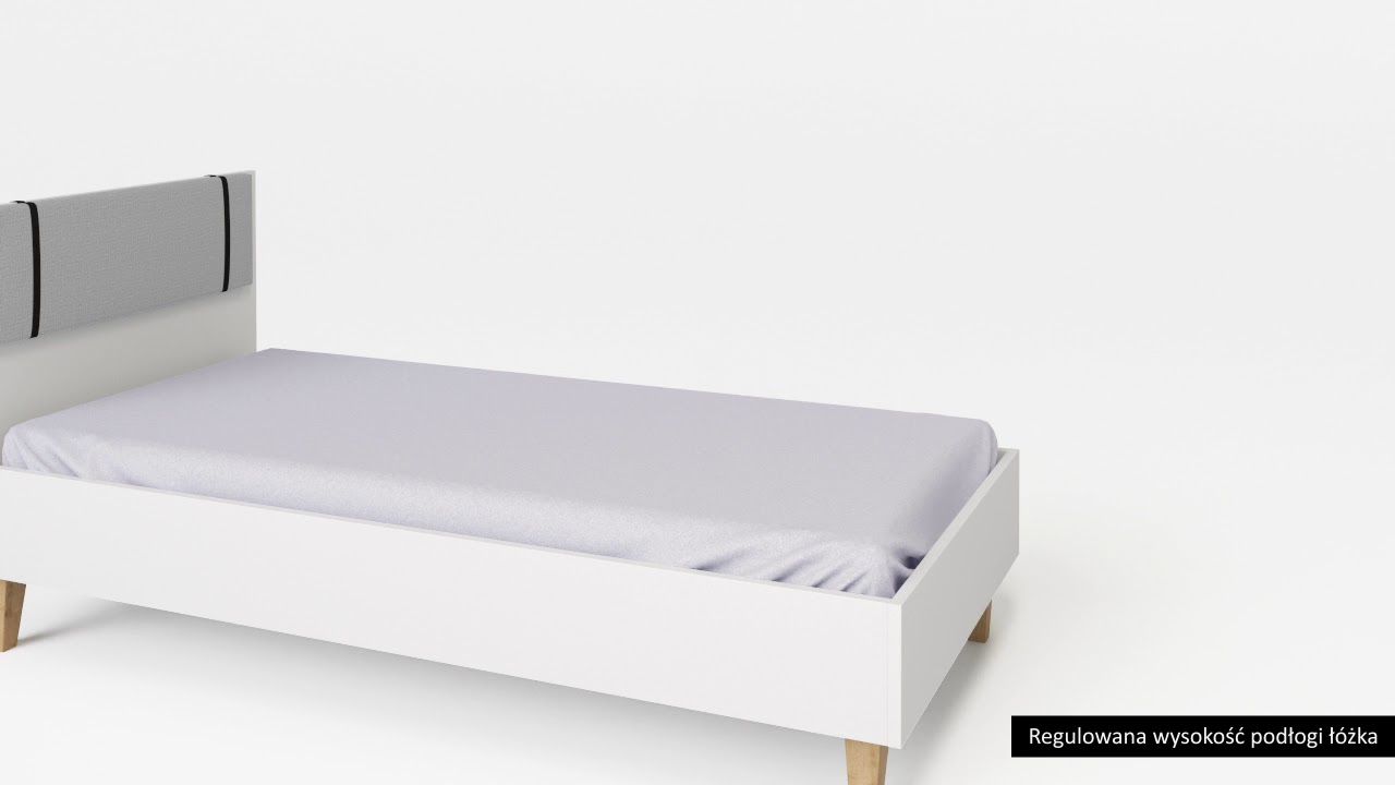 Lit enfant blanc en bois Concept