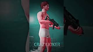 CLOWN MASK ATTITUDE😈😈🔥 | CRAZYxJOKERYT | #shorts#attitude#CRAZYxJOKERYT#pubgmobile#edit