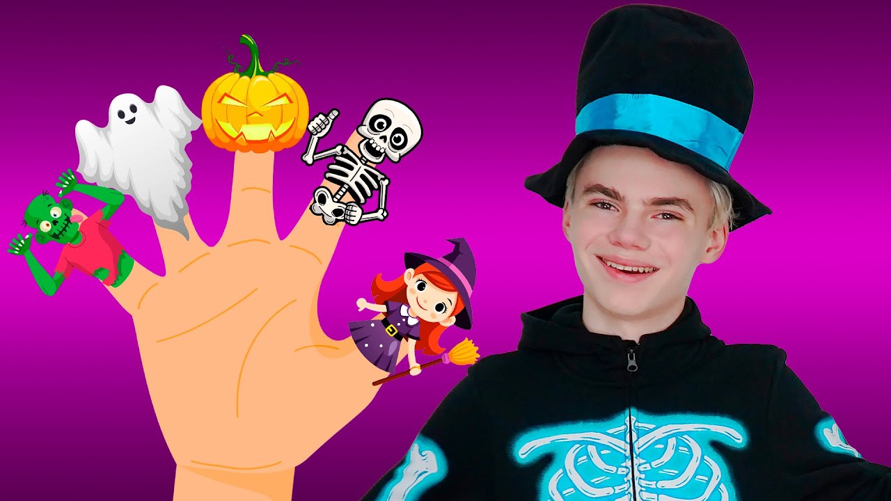 Halloween Finger Family 🎃 Fun Halloween Songs | Nick and Poli Nursery Rhymes