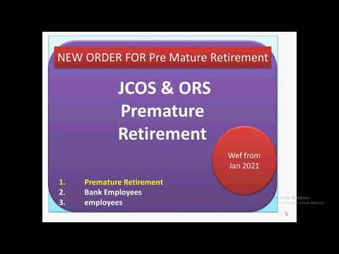 Jcos & ORs | New Order For Pre Mature Retirement