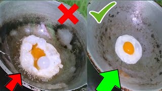 how to make fried eggs - correct and neat