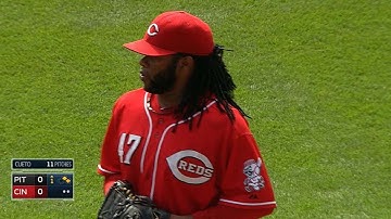 PIT@CIN: Cueto picks up 20th win in last game