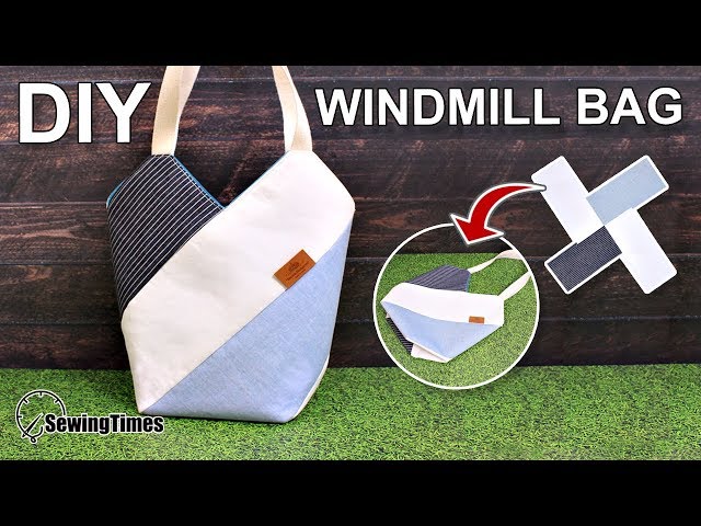 DIY WINDMILL TOTE BAG 에코백만들기 | Shoulder bag Easy Sewing Tutorial [sewingtimes]