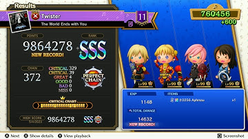 Theatrhythm Final Bar Line : The World Ends With You - "Twister" - Supreme Difficulty Perfect Chain