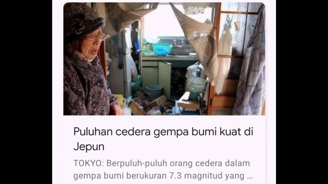 Gempa Bumi Kuat Di Jepun Puluhan Cedera Link Below Full News Youtube