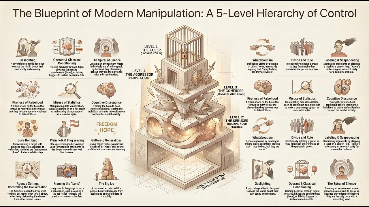 The 5 Levels of the Modern Manipulation Playbook