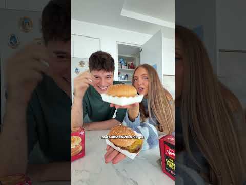 Trying The FROZEN Microwave CHEESEBURGER?! 👀🍔