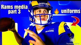 Rams Media Day 3. Jared goff, robert woods and more rocking the new uniforms.