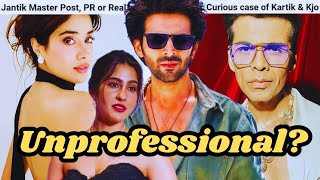 KARAN Being PROBLEMATIC With KARTIK ARYAN| Invited SARA & JANHVI to Destroy his IMAGE|