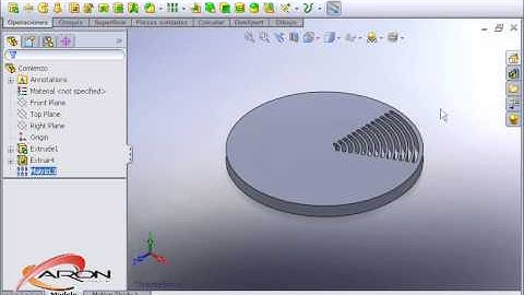 Tip 1 minuto SolidWorks: Matriz Lineal