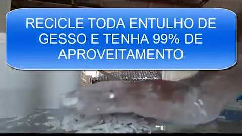 O que fazer com o resto de gesso?