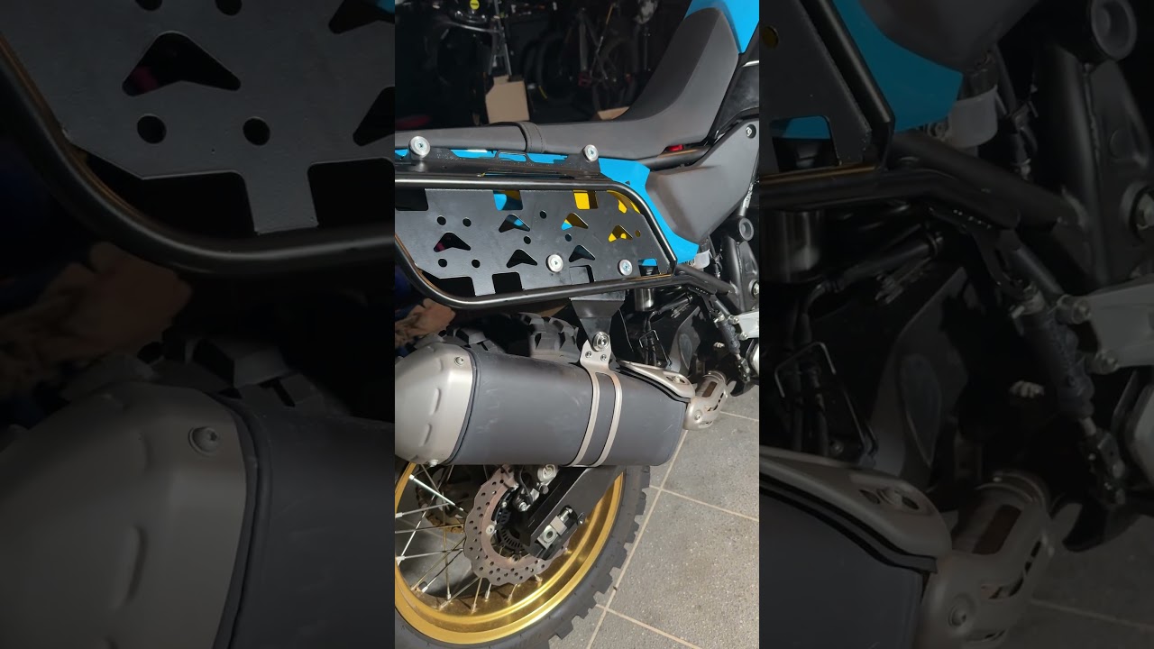 Сборка мотоцикла Yamaha Tenere 700 2025 года, мягкие багажники Rally Raid Products. 
