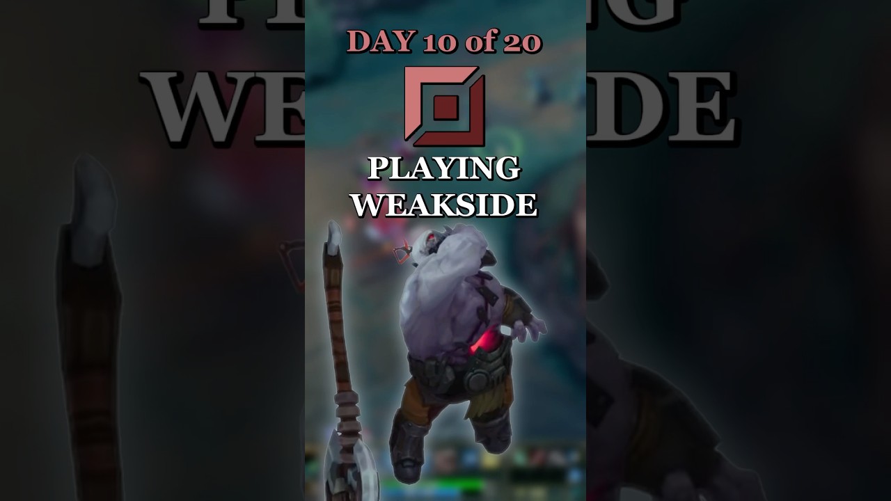 League of Legends - Top Lane - Day 10 - Playing Weakside! #leagueoflegends #lolguides #loltips