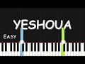 Yeshoua  easy piano tutorial by extreme midi