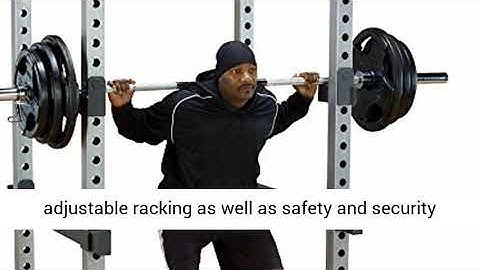 Body-Solid GPR378 Adjustable Pro Power Rack for Squats, Deadlift, and Weightlifting Workout