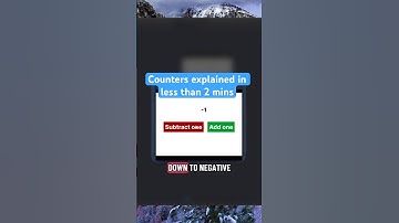 Complex prototyping concept, explained in under 2 minutes: Counters