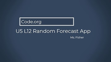 Code org U5L12 video part 1 - filtering data sets
