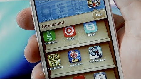 iPhone 5 Hack - Put Apps Into Newsstand - iOS 6 Glitch NO JAILBREAK REQUIRED