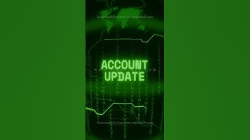 ACCOUNT UPDATE   Retro CRT green screen glitch text animation